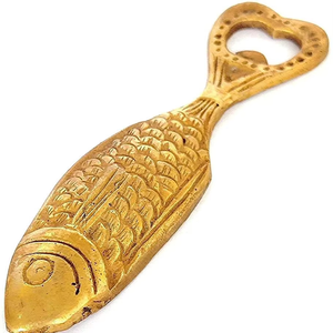 Abridor de botellas de latón con forma de pez, el más vendido, accesorios náuticos para bar, abridores de alta calidad de proveedores de la India - Product Image 5