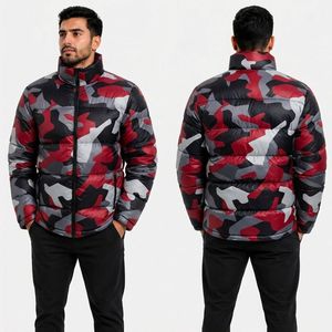 Chaqueta Acolchada para Hombre con Estampado Tie Dye Arcoíris, de Poliéster, Cómoda, Transpirable, Estilo Urbano - Product Image 3