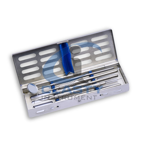Nouvel ensemble d'instruments chirurgicaux dentaires en acier inoxydable avec poignée moletée, miroir, détartreur, outils d'hygiène buccale, classe I, manuel - Product Image 6