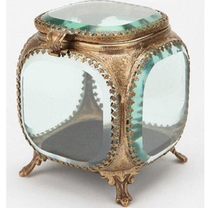 <b>Vanity</b> Storage Box Prestigious Brass Aluminum Decorative Metal Storage Decor Hotel Boxes Home Table Decoration Aluminum Storage - Product Image 1