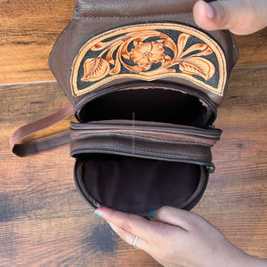 2024 nueva moda, bolsos cruzados de cuero con herramientas manuales para mujer, riñonera occidental con tirantes, bolso de hombro de gran capacidad de piel de vaca - Product Image 5