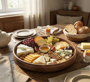 Cuenco de madera para servir, ideal para buffets, fiestas, eventos y catering. - Product Image 1