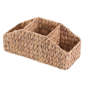 Handcrafted Natural Water Hyacinth Multifunctional Simple Design Utensil Organizer Biodegradable Kitchen Storage Basket - Product Image 2
