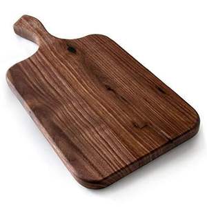 Tabla de cortar de madera natural premium para la cocina, preparación de alimentos, cortar verduras, frutas, carne, pan, queso, madera duradera - Product Image 3