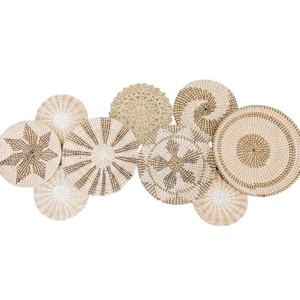 Ensemble de paniers muraux de style classique respectueux de l'environnement Décoration murale suspendue tissée - Product Image 2