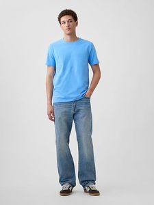 <b>Gap</b> Men's Blue Short Sleeve T-Shirt Regular Fit O-Neck Cotton Jersey Casual Style - Product Image 6