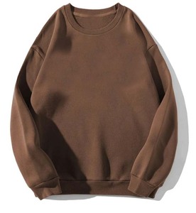 BROOXLY SPORTS <b>Women</b> <b>Half</b> <b>Zip</b> Fleece <b>Sweatshirt</b> O-Neck Oversized Fit Casual Pullover Custom Logo Polyester/Cotton 320g Fall - Product Image 1
