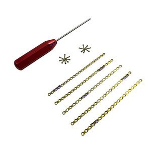 Kit de Fijación para Traumatismos, Placas Maxilofaciales Rectas de Titanio de 2.0 mm con Tornillos y Destornillador (104 Piezas) - Product Image 1