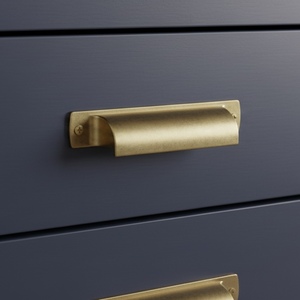 Precio al por mayor Tirador de dedo minimalista negro de aleación de zinc para muebles de cocina, armarios, cajones de baño, mesitas de noche y decoración - Product Image 6