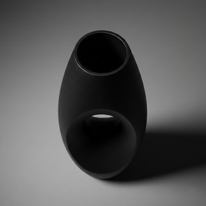Luxury Geometric Hollow <b>Matte</b> Black Metal Flower Vase Elegant Handcrafted Modern Home Decor <b>Table</b> Centerpiece Single Unit - Product Image 2