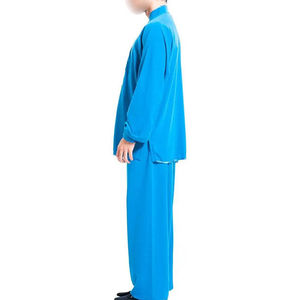 Tenue d'arts martiaux unisexe pour enfants, haut à manches longues et pantalon en satin, costume de Kung Fu pour la performance - Product Image 3