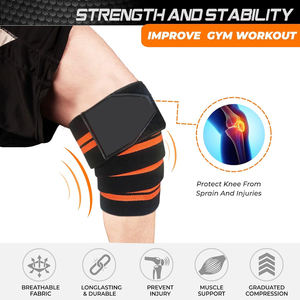 Bandes de genou réglables OEM personnalisées extra rigides et robustes pour la musculation, la force athlétique et les sports de gym - Product Image 4