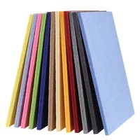 Panneau acoustique rainuré auto-adhésif NRC 0.8 Classe A 300x400x9mm en PET, insonorisant, pour hôtel et bureau