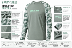 เสื้อฟิตเนสผู้ชายลายพรางแขนยาวผ้าโพลีเอสเตอร์และคอตตอนแบบซับลิเมชั่น ดีไซน์ใหม่ขายดี - Product Image 5