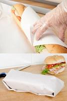Papier sulfurisé brun et blanc écologique, recyclable, résistant à l'huile et à l'humidité pour la cuisson et l'emballage alimentaire – Vente en gros