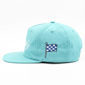 Casquette de golf snapback unisexe 5 panneaux à visière plate, personnalisable avec logo brodé pour le sport et les fêtes, vente en gros - Product Image 2