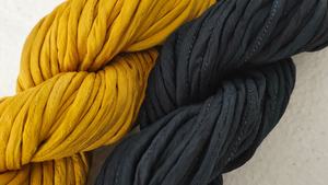 Handmade Recycled <b>100</b>% Cotton Sari <b>Silk</b> Ribbon Cords Coated Eco-Friendly Braided Cord <b>Yarn</b> Boho DIY Craft Supplies for Shoes - Product Image 5