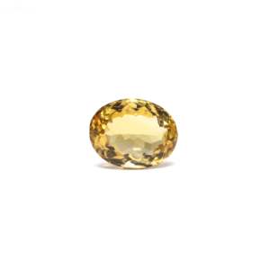 Loose Citrine Gemstone 3 Carat Oval Cabochon Golden for Fine Jewelry - Product Image 1