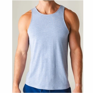 Débardeur de sport pour homme - 100% coton, séchage rapide, anti-boulochage, respirant, vêtements de fitness - Product Image 1
