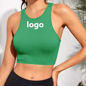 Débardeur Sportif Vintage Personnalisé en Maille Col V pour Femme, Couleurs au Choix, Écologique, Respirant, en Spandex et Polyester, Longueur Standard, avec Dentelle - Product Image 4