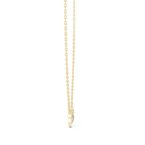 Collier en or massif 14 carats avec diamant de laboratoire taille ronde et pendentif lettre LOVE en grappe, bijoux fins, cadeaux romantiques, vente en gros directe usine - Product Image 5