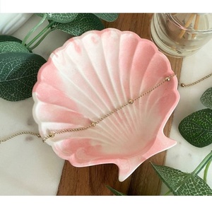 Wholesale Price Brass Gold Modern Jewelry Display Stand <b>Small</b> Handmade Gift Shell Trinket Shape 10 CM Metal Storage Tray - Product Image 6