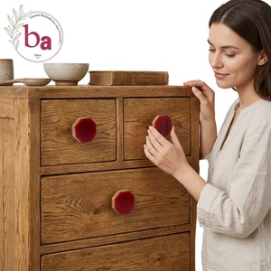 Ba Wood Cabinet Knobs Tricolor Scandinavian Design Modern Durable Multi-Function Handles for Living Room Bedroom Home Office - Product Image 2