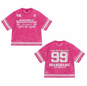 Camiseta Deportiva Retro Personalizada de Secado Rápido con Cuello en V, Estampada, Estilo Oversize, para Hombre, Camiseta de Baloncesto, Fútbol, Malla Transpirable - Product Image 1