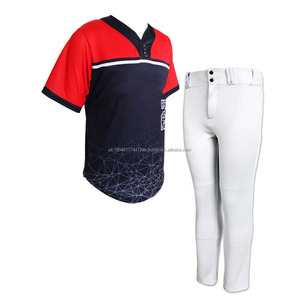 Pakistan-Made Custom-Designed Plus Size Softball Uniform Set Best Quality Baseball Jerseys Pants Printed Sportswear 100% - Product Image 3