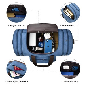 Customized Unisex Casual Lightweight Oxford Sports Bag <b>Large</b> Capacity Portable Luggage for Fitness Travel Gym Polyester Lining - Product Image 5