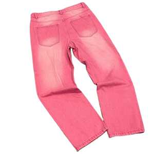 กางเกงยีนส์เดนิมทรงหลวมสไตล์ลำลองสำหรับผู้ชายและผู้หญิง  ผ้าสโตนวอช ระบายอากาศได้ดี เป็นมิตรกับสิ่งแวดล้อม ทรงโอเวอร์ไซส์  ตกแต่งด้วยผ้าปะติด  เหมาะสำหรับฤดูใบไม้ผลิ ฤดูใบไม้ร่วง และฤดูร้อน - Product Image 3