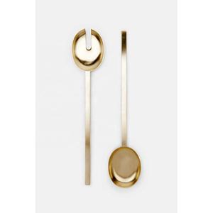 Couverts de mariage en or rose avec long manche en métal brillant Serveur à salade Dessert Yaourt Serveur à café pour mariages Événements Vente en gros - Product Image 5