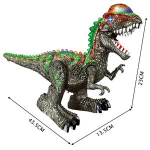Dilophosaurus One Click <span class=keywords><strong>Demo</strong></span> Rotación Modelo de simulación Dino Radio Control Dinosaurio Control remoto Juguetes de dragón de doble espina - Product Image 5