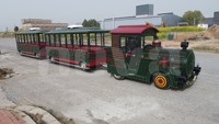 Train électrique touristique sans rails Nova Rides 58 places ST-58, véhicule de divertissement, train diesel à vendre