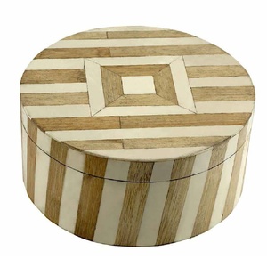 New Arrival Hand Carved Bone Inlay Jewelry Box Bone Decorative Storage Box Bone Inlay Jewelry Organizer in Wholesale Price - Product Image 5