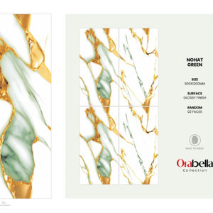 กระเบื้องพอร์ซเลนเคลือบเงาหรูหรา ขนาด 24x48 นิ้ว พื้นผิวพรีเมียม สำหรับตกแต่งผนัง พื้น ภายในและภายนอก - Product Image 1