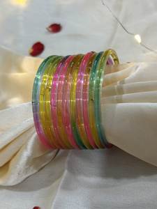ชุดกำไลข้อมืออินเดียคุณภาพสูง ประดับมุก ชุบเงิน ดีไซน์ทันสมัย สำหรับงานแต่งงาน ผู้หญิง ดูลฮัน มีสีให้เลือกตามสั่ง - Product Image 6