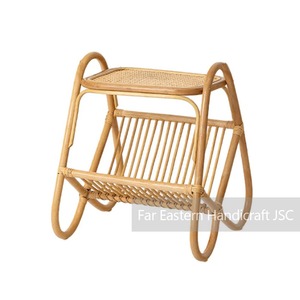 Mesa de Centro de Ratán Natural, Mesa Auxiliar de Mimbre Tejida a Mano, Mesa de Té para Sala de Estar - Product Image 1