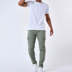 Pantalones Cargo para Hombre de Marca Privada para Venta en Línea, Color Personalizado, Pantalones Cargo Lavados para Hombre, Pantalones Cargo con Múltiples Bolsillos - Product Image 4