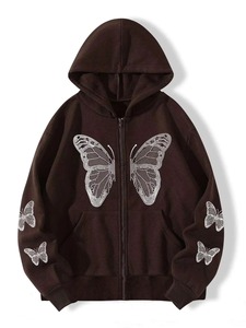 Nouveauté 2026 – Sweat à capuche décontracté pour homme avec strass sur le devant, 300 grammes, service OEM personnalisé, en molleton polyester/coton, manches longues - Product Image 3