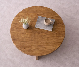 Vintage Style Farmhouse New Design Mango Wood <b>Round</b> <b>Side</b> Coffee <b>Table</b> for Living Room Furniture wholesale price - Product Image 6