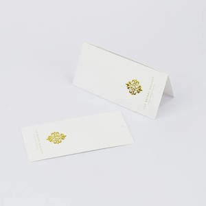 <span class=keywords><strong>Carte</strong></span> de visite de luxe personnalisée avec impression dorée et étiquette suspendue pour vêtements - Product Image 5