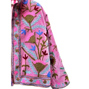 Best Quality New Design Handmade <b>Velvet</b> Suzani Embroidery <b>Jacket</b> Unique Bohemian Style <b>Women's</b> Reversible Waterproof <b>Jacket</b> Soft - Product Image 3