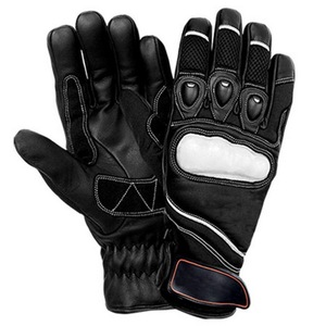 Leather Full Finger Cycling <b>Gloves</b> for Men Breathable PU Material Hook & Loop Closure Summer Riding <b>Gloves</b> - Product Image 5