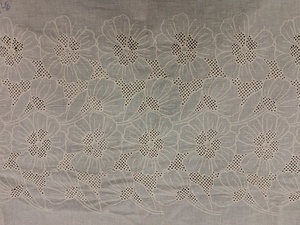 Tissu en coton blanc de qualité supérieure avec broderie florale Schiffli sur toute la surface - Matériau ajouré complexe pour robes - Vente chaude - Product Image 4