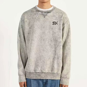 Sweat-shirt pour homme à effet délavé, design personnalisé, vente en gros, meilleure qualité, prix abordable - Product Image 1