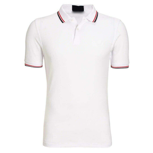 Camisa Casual de Manga Corta para Hombre, 100% Algodón Canvas, Secado Rápido, Corte Regular, Logotipo Bordado en la Parte Delantera, Cuello con Ribete Rojo - Product Image 3