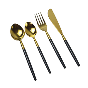 Ensemble de couverts classiques en acier inoxydable de style occidental avec manche, couteau à steak, fourchette, cuillère - Cadeaux portables pour hôtels et restaurants - Product Image 4