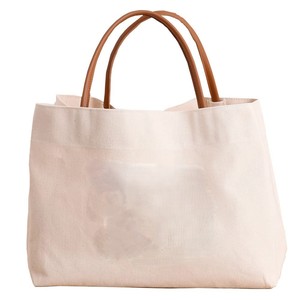 Adjustable Printed <b>Canvas</b> <b>Duffle</b> <b>Bag</b> Leather Straps Zipper Closure Eco-Friendly Water Resistant Beige Color Large Capacity - Product Image 4