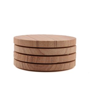 แผ่นรองแก้วไม้ทรงกลมทำมือ - Product Image 6